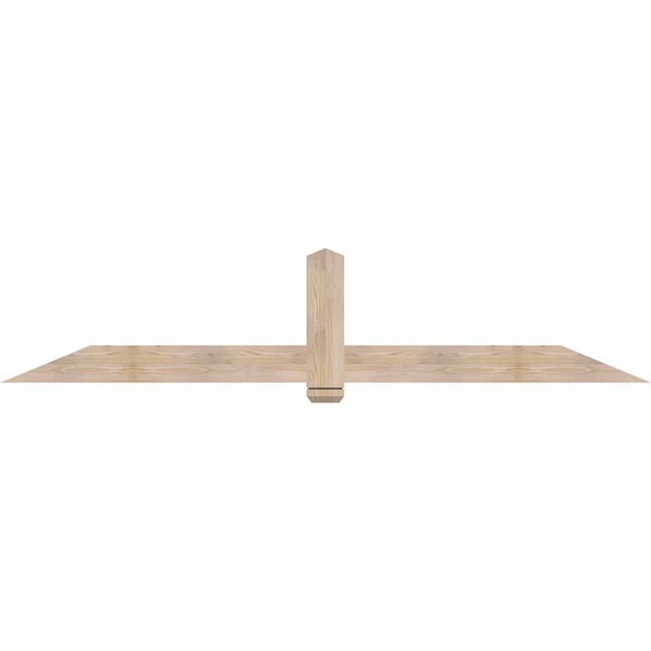 Ekena Millwork Eugene Smooth Timber Gable Bracket, Douglas Fir, 96"W x 20"H x 1 1/2"D x 5 1/2"F, 5/12 Pitch GBW096X20X0206EUG00SDF - main